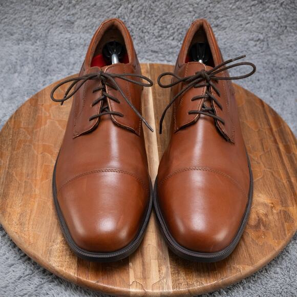 Rockport Essential Details II Brown Cap Toe Oxford V81479 Men's Size 13 - Picture 2 of 7